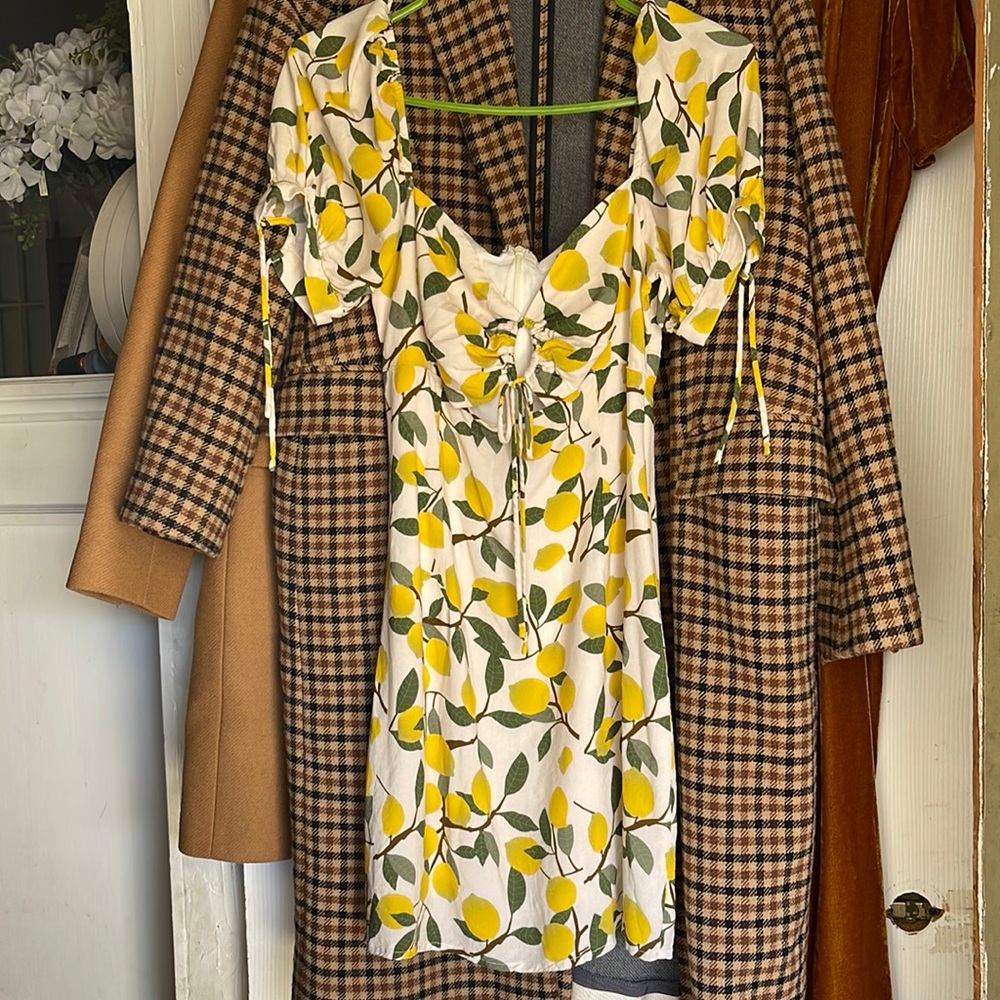 Eggie lemon mini dress
